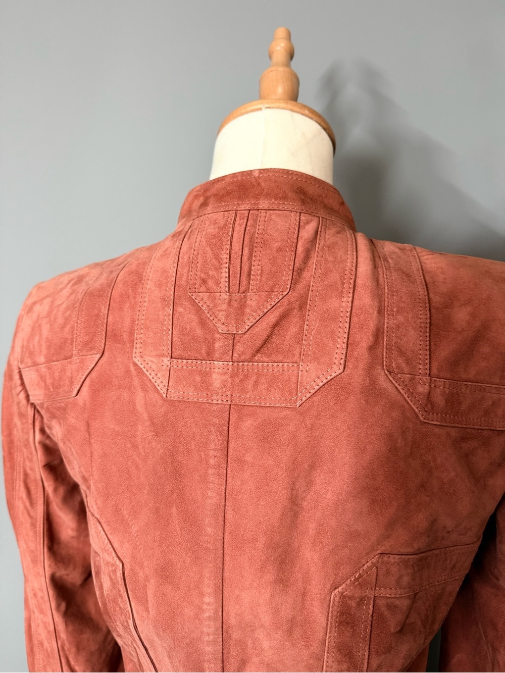 Gucci Leather Ruffle-Front Jacket - Picture 9 of 15